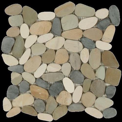 Botany Bay Pebbles - Sliced in Botany Bay Blend Natural Stone