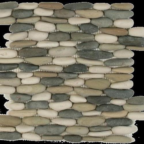 Botany Bay Pebbles - Stacked in Botany Bay Blend Natural Stone