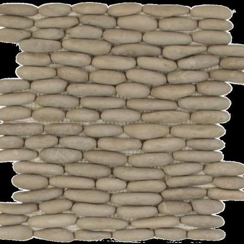 Botany Bay Pebbles - Stacked in Khaki Natural Stone