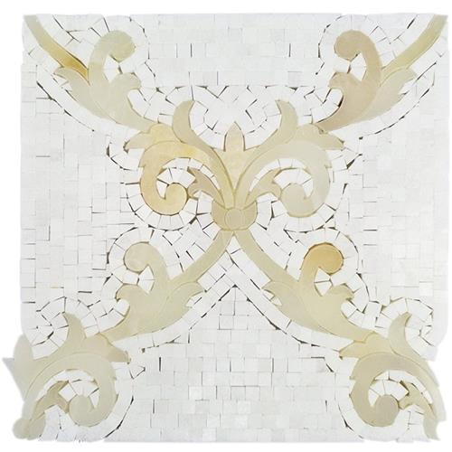 Regalia in White Thassos And White Onyx Natural Stone