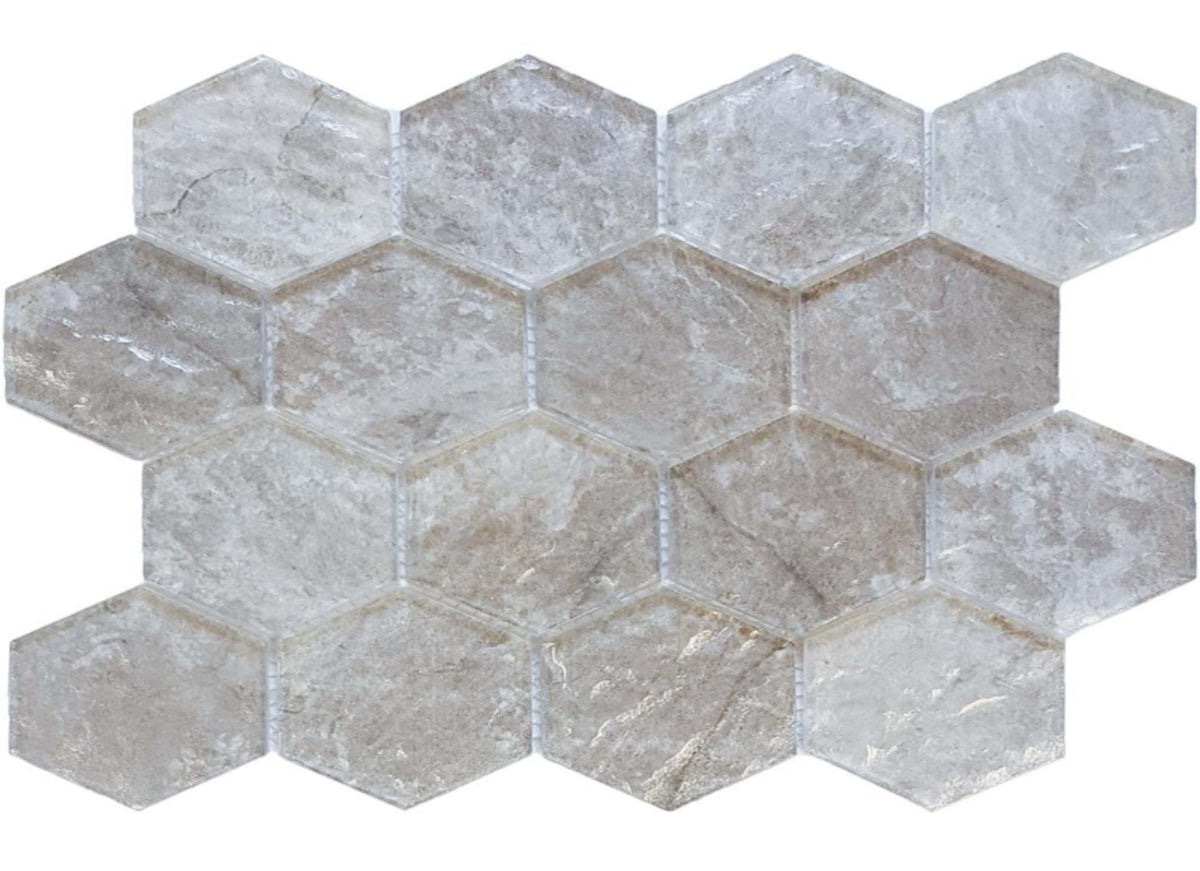 Revere - Hex Mosaic in Natural - Hex Mosaic