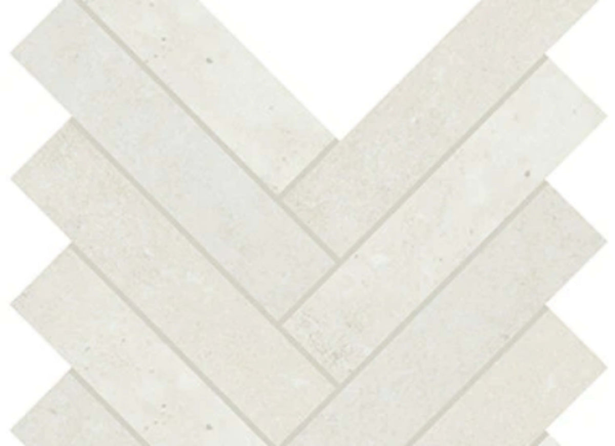 Rekindle in White Herringbone