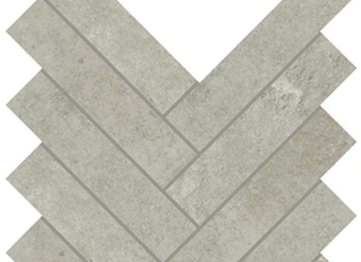 Rekindle in Light Grey Herringbone