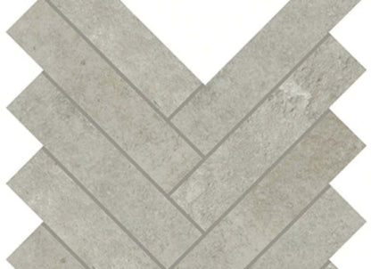 Rekindle in Light Grey Herringbone