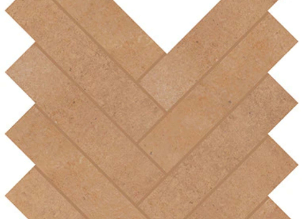 Rekindle in Terracotta Herringbone