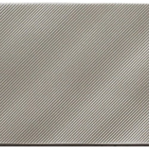 Refined Metals in Stainless - Linear Wave Gloss - 2x8 Metal Tile