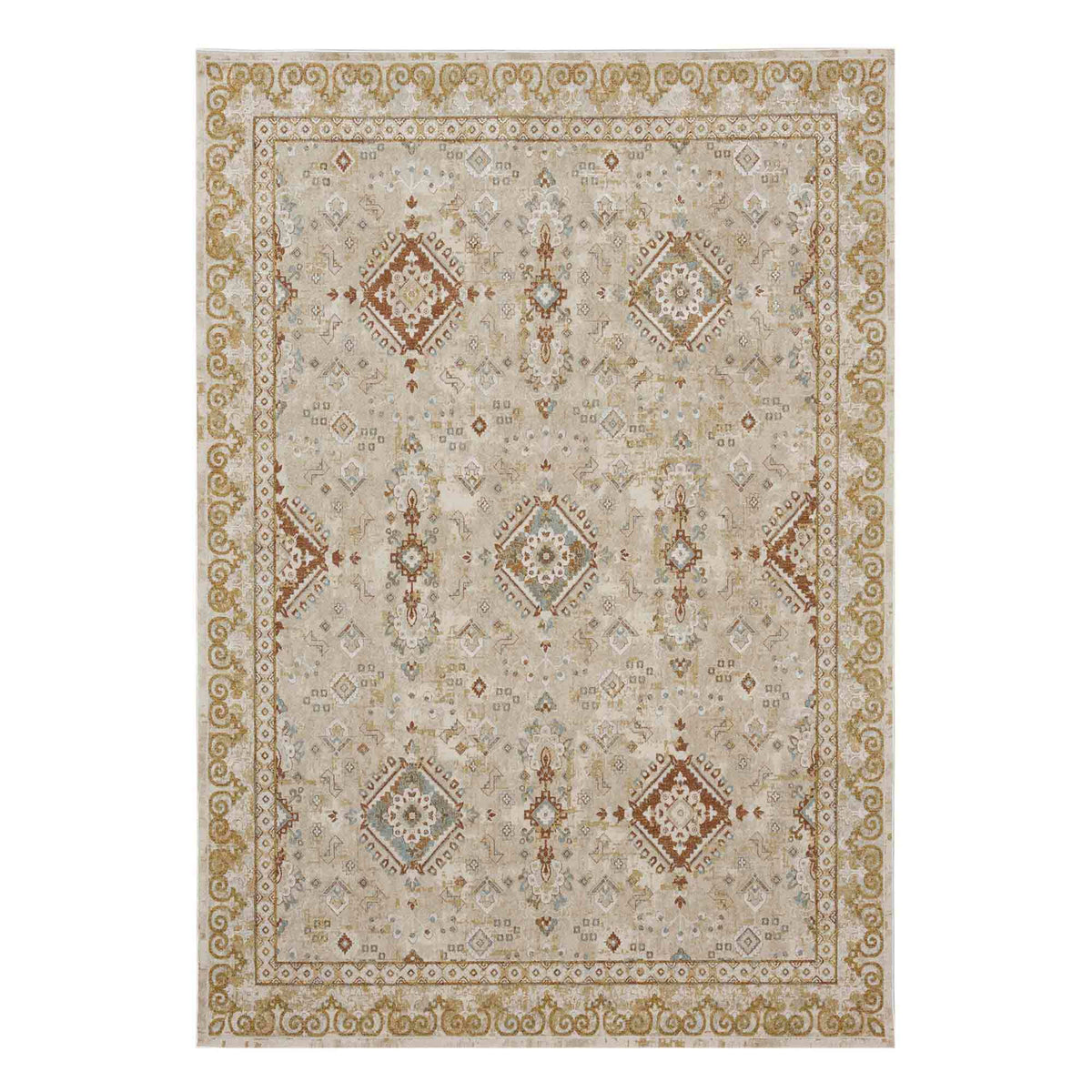 Ravenglass Cream in Cream 6'6"x9'10" Area Rugs