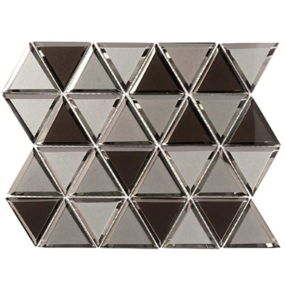 Pinwheel Collection in Rhino Wind Glass Tile