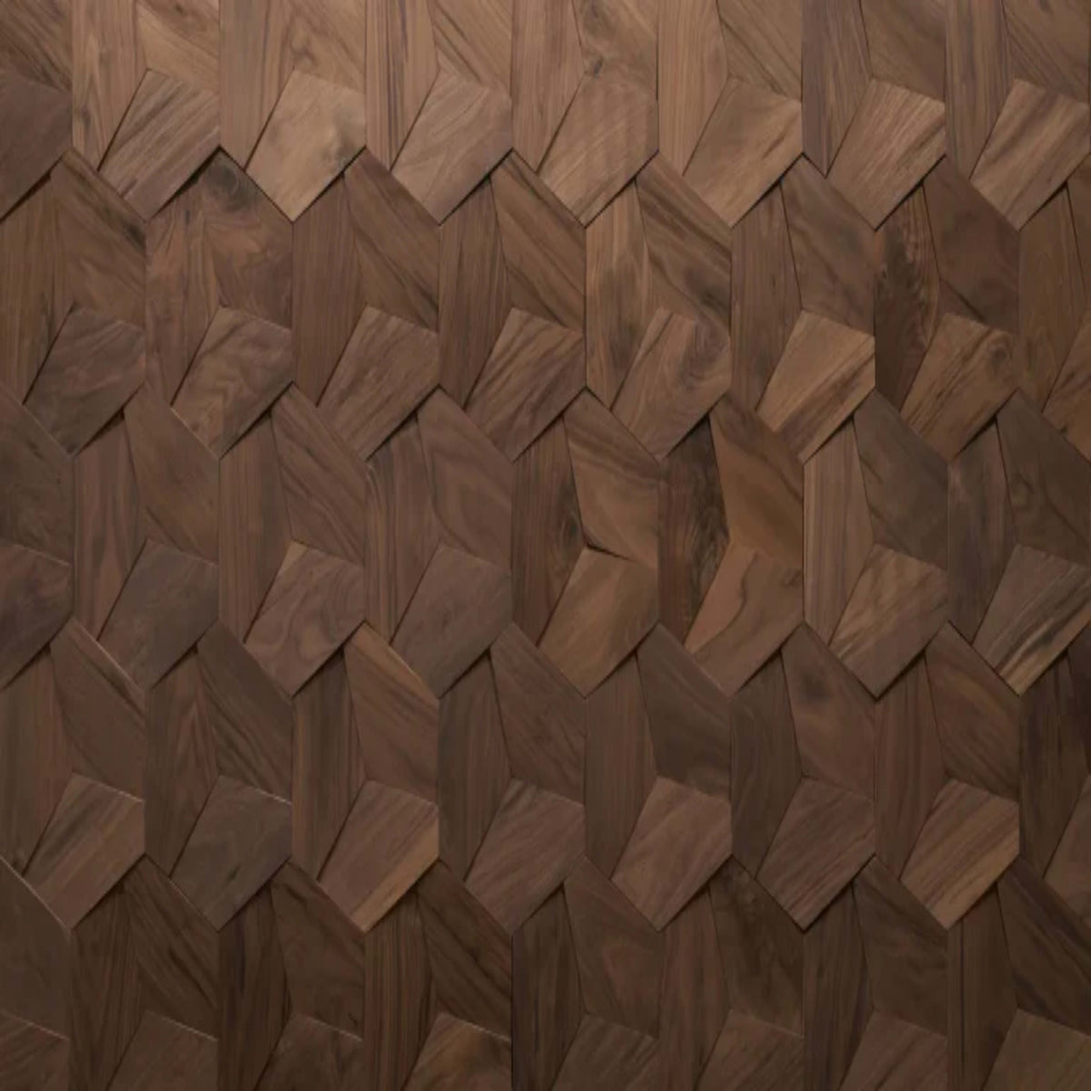 Wall - Motif - Roku in Raw Walnut Hardwood