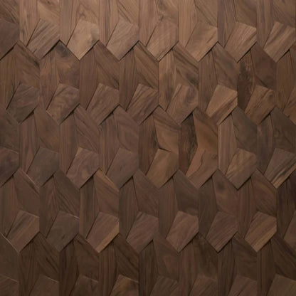 Wall - Motif - Roku in Raw Walnut Hardwood