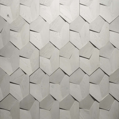 Wall - Motif - Roku in Soft White Hardwood