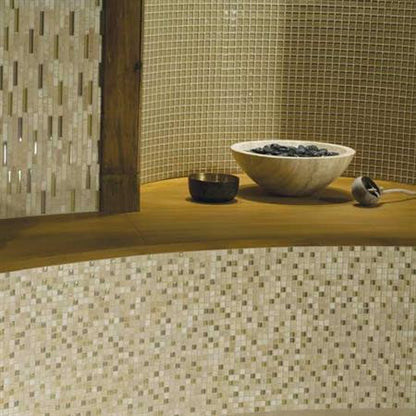 Stone Radiance&trade; in Glacier Gray Marble Random Mosaic Blend