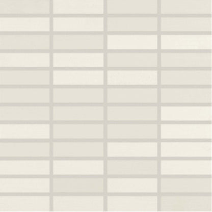 Shades 2.0 in Whites Linear Mosaic 1"x3" Tile