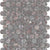 Sereno Burgundy in Penny Round Mosaic Honed Natural Stone