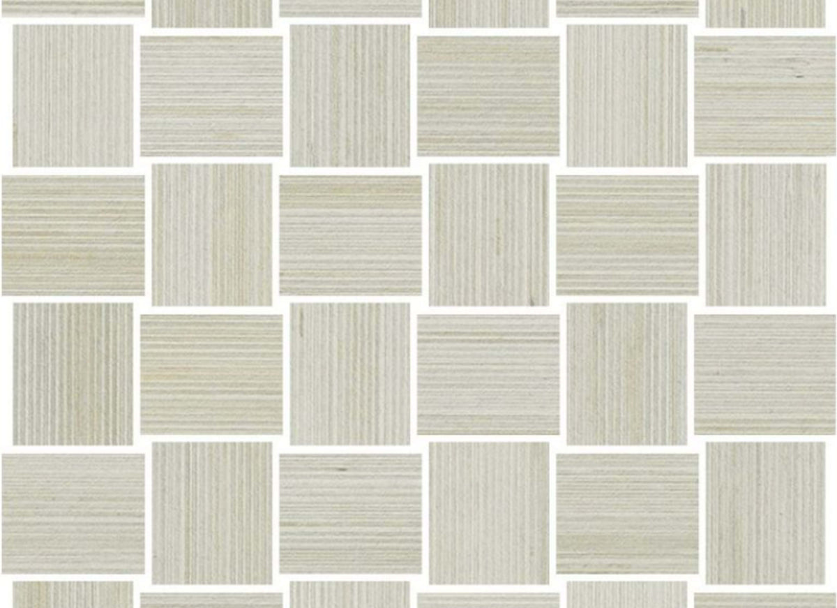 Shibusa in Bianco Basketweave Mosaic