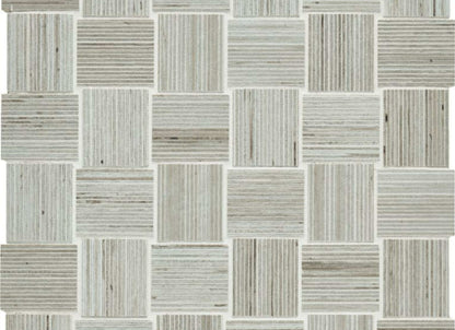 Shibusa in Grigio Basketweave Mosaic