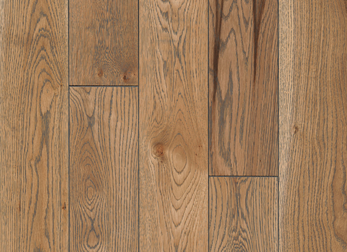 TimberBrushed White Oak Solid in Hay Ground