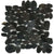 Cobblestone in Sliced Gem Black Natural Stone