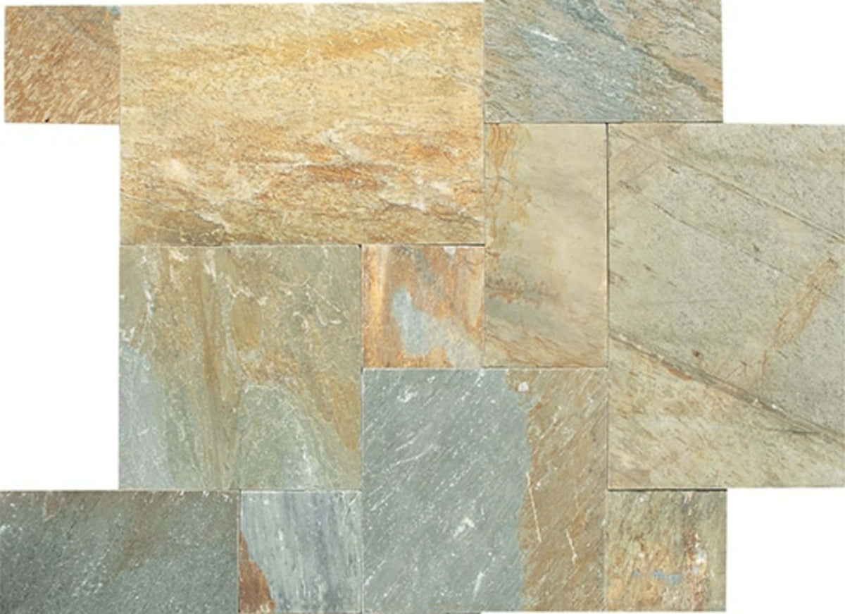 Slate in Golden Sun Pattern
