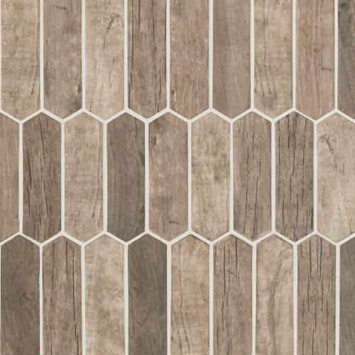 Driftwood in Picket Glass Tile