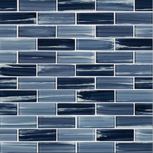 Night Sky in Subway Glass Tile