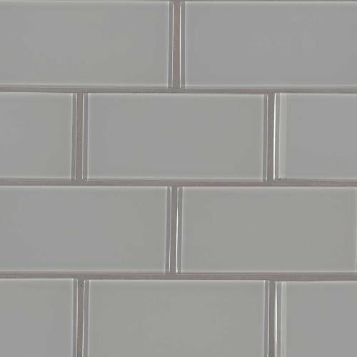 Oyster in Gray Tile 3x6 Glass Tile