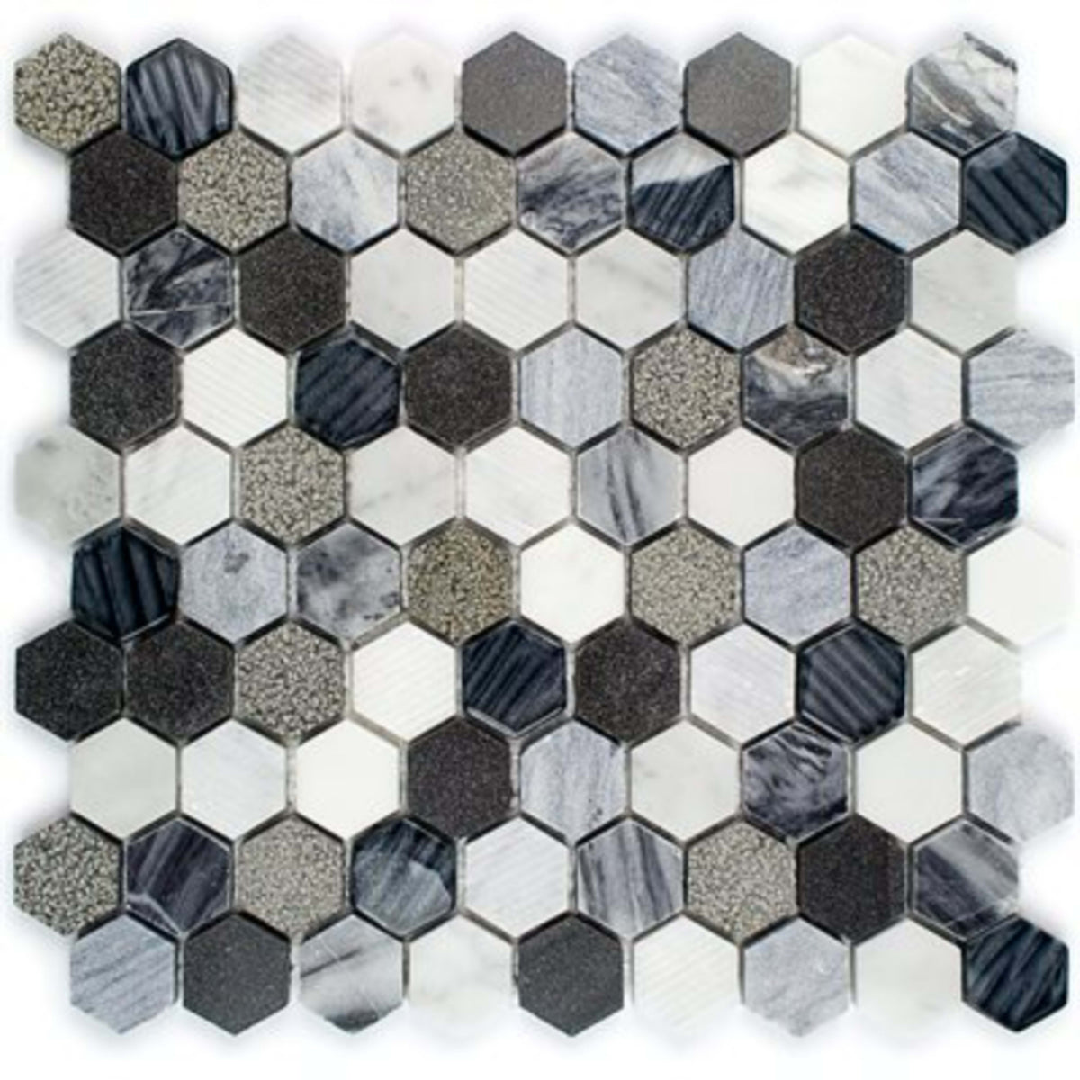 Surface Tech in Hex Black Canyon Natural Stone