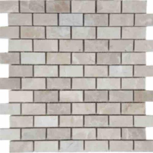 Cashmere Beige in Brushed 1x2 Mosaic Natural Stone