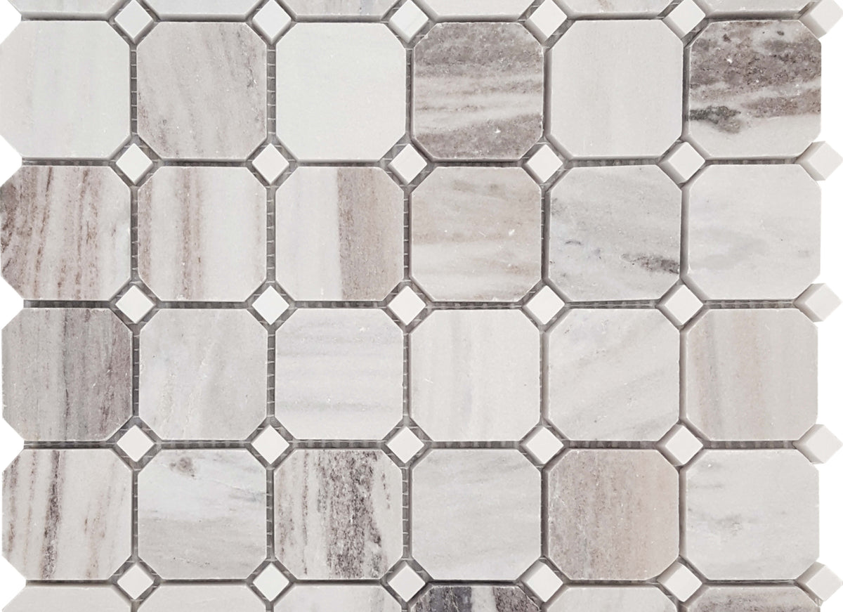 Skyline in Brushed Octagon Mosaic