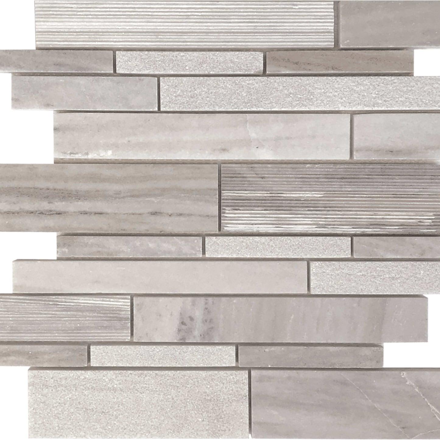 Contempo in Multi-Finish Random Linear Mosaic Natural Stone