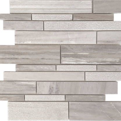 Contempo in Multi-Finish Random Linear Mosaic Natural Stone