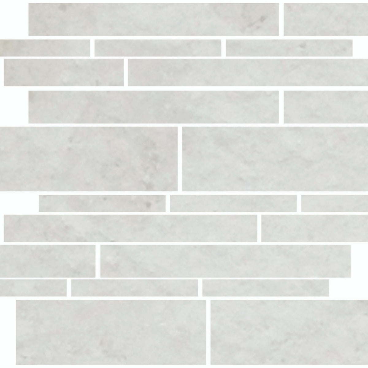 Imperial Pearl in Polished Staggered Mosaic Natural Stone