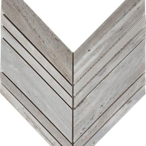 Skyline in Polished Chevron Mosaic Natural Stone