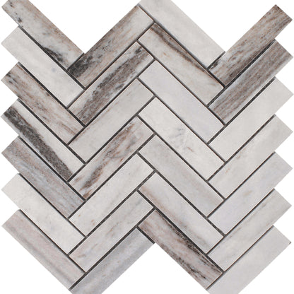 Skyline in Polised Herringbone Mosaic Natural Stone
