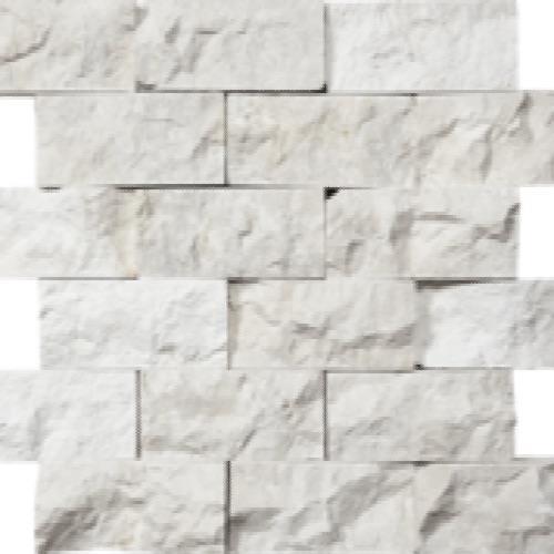 Imperial Pearl in Split Face 2x4 Mosaic Natural Stone