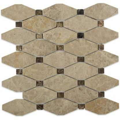 Stella in Light Emperador  Dark Emperador Dot Natural Stone