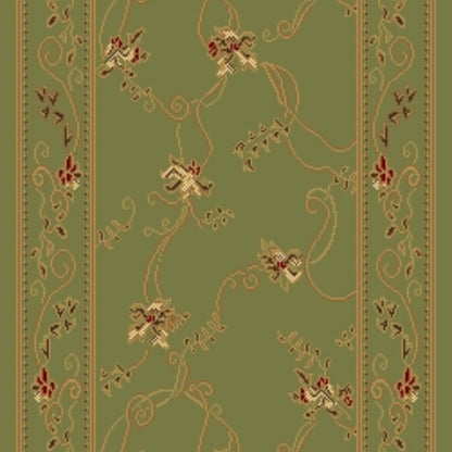 Stunning Runner in Green Meadows Carpet