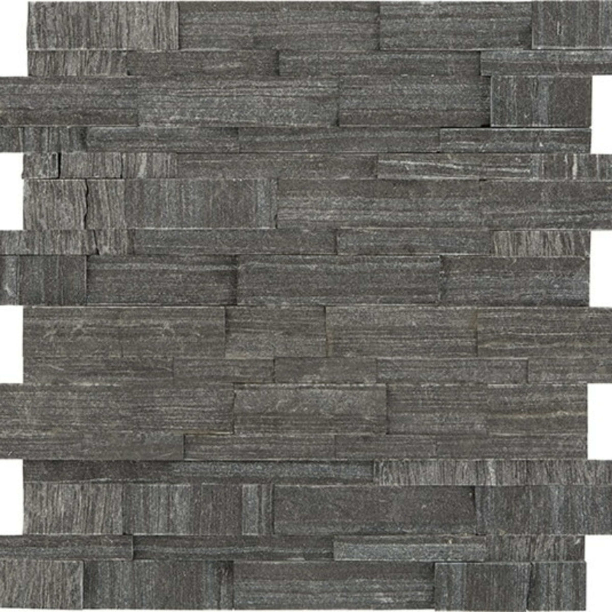 Stacked Stone in Macau Black Natural Stone