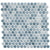Polka Dots Collection in Seashore Waves Glass Tile