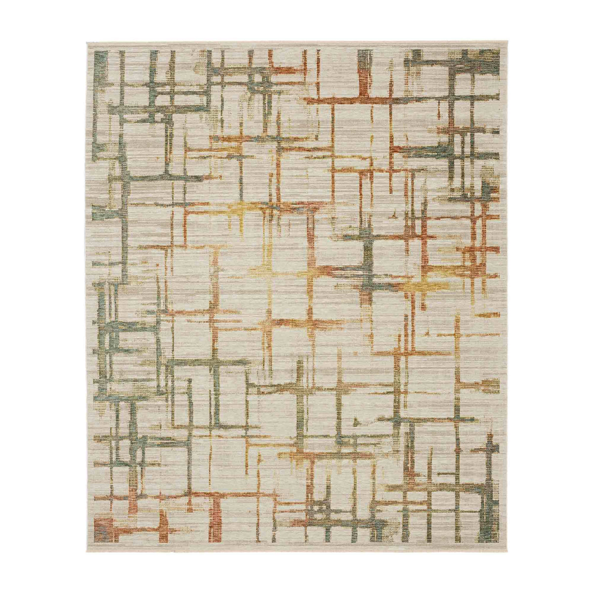 Souvenir Beige in Beige 6'6"x9'10" Area Rugs