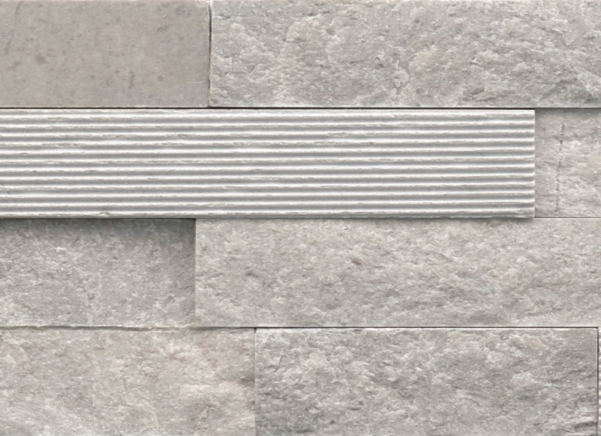 Structure in Structure 3d Ledger Blue (Marble) 6” X 24”