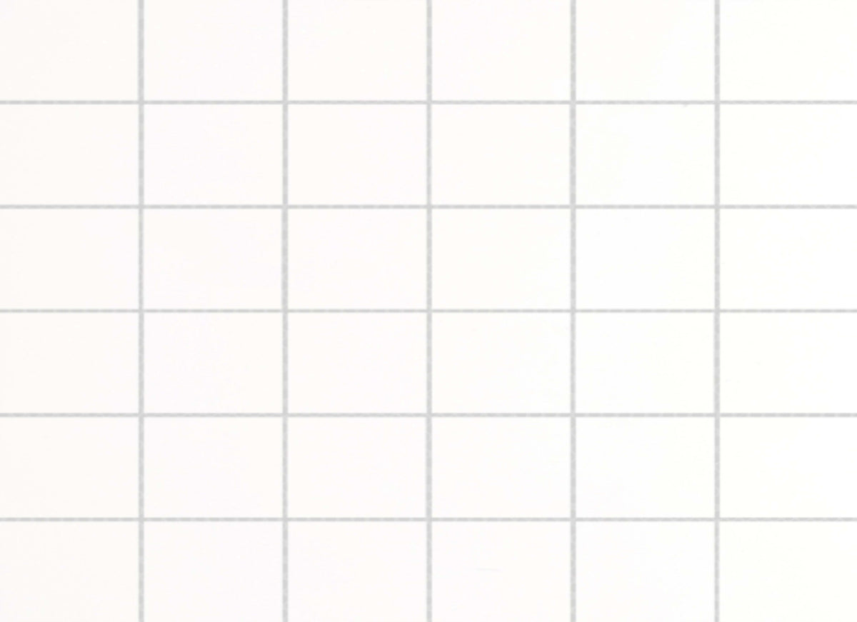 Style II in Pure White Mosaic 12" X 12"