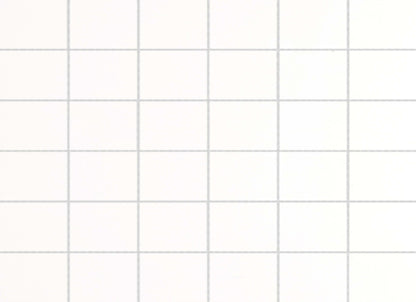 Style II in Pure White Mosaic 12" X 12"