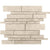 Crema in Honed & Filled Tile Random Linear Mosaic Natural Stone