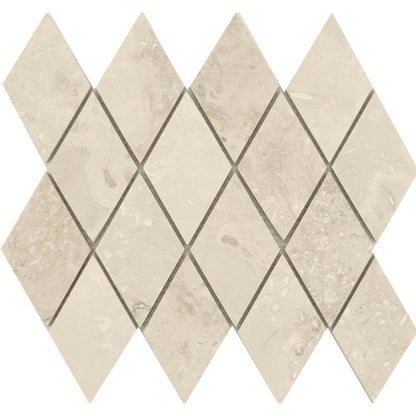 Crema in Honed & Filled Rhombo Mosaic Natural Stone