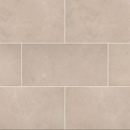 Crema Marfil Classic in Beige 12x24p Natural Stone