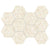 Terrazo in Cream Hex Tile