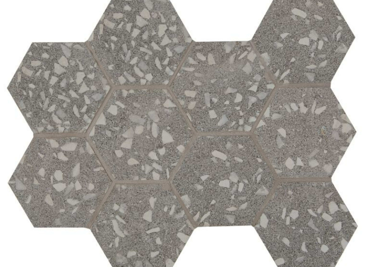 Terrazo in Grey Hex