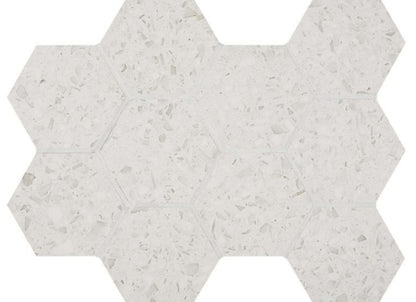 Terrazo in White Hex