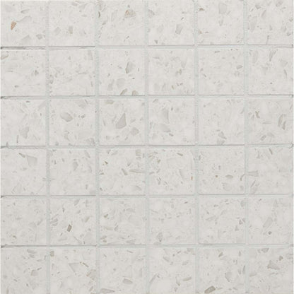 Terrazo in White Mosaic Tile